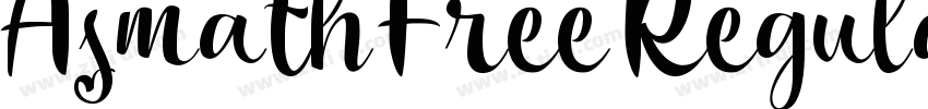 Asmath Free Regular字体转换